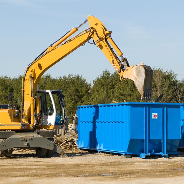 can i rent a residential dumpster for a construction project in Wesley Maine